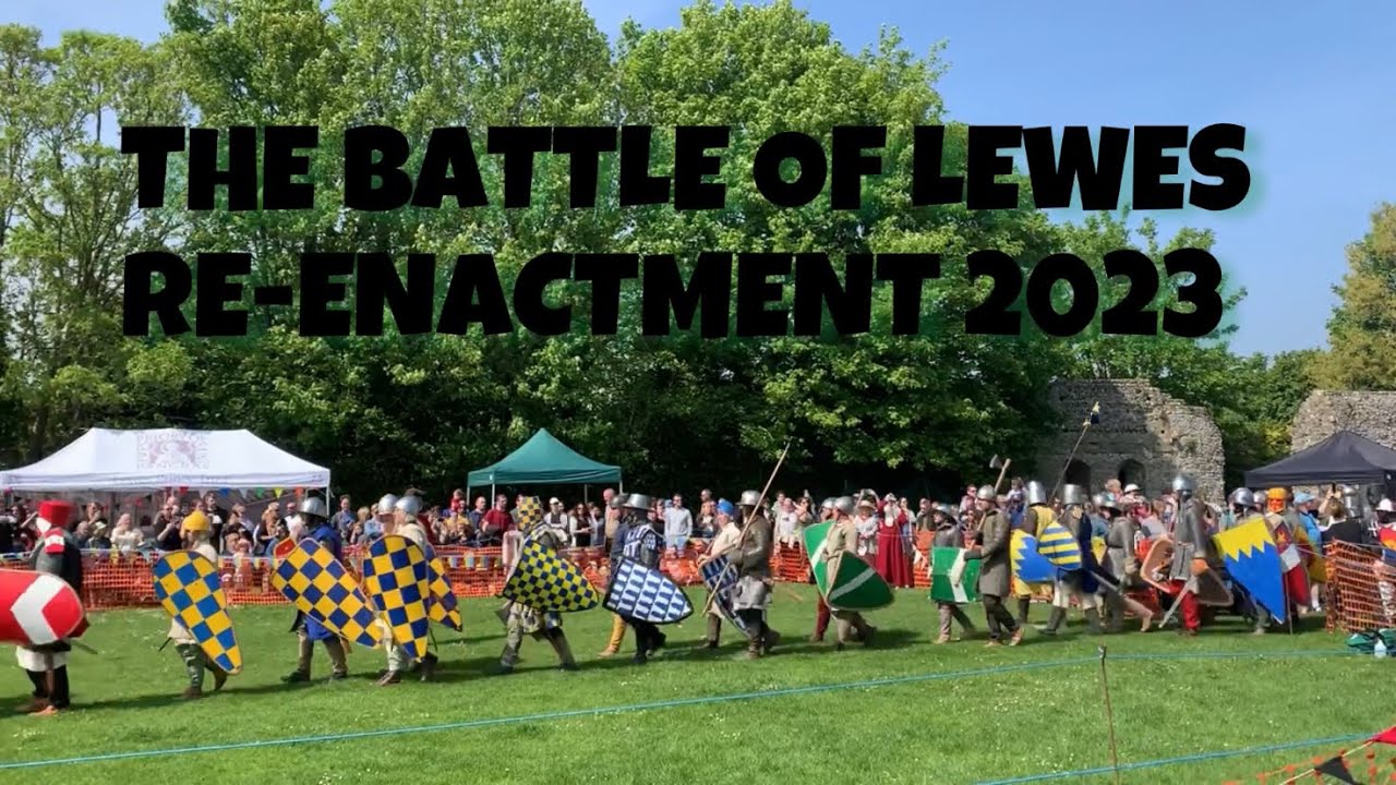 The Battle of Lewes Re-enactment day. 14th May 2023. Lewes Priory.