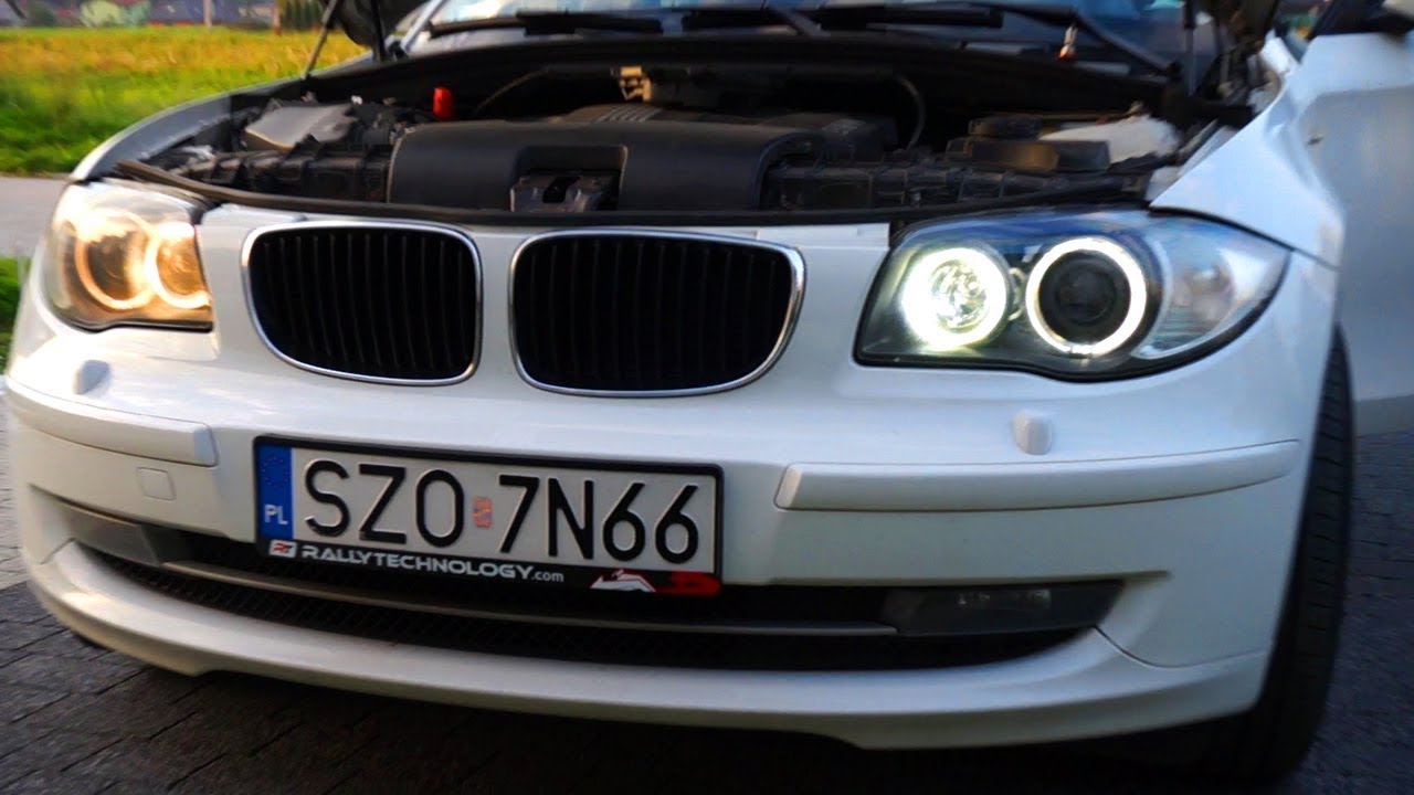 BMW E87 H8 LED DRL bulbs with CREE chips (angel eyes)
