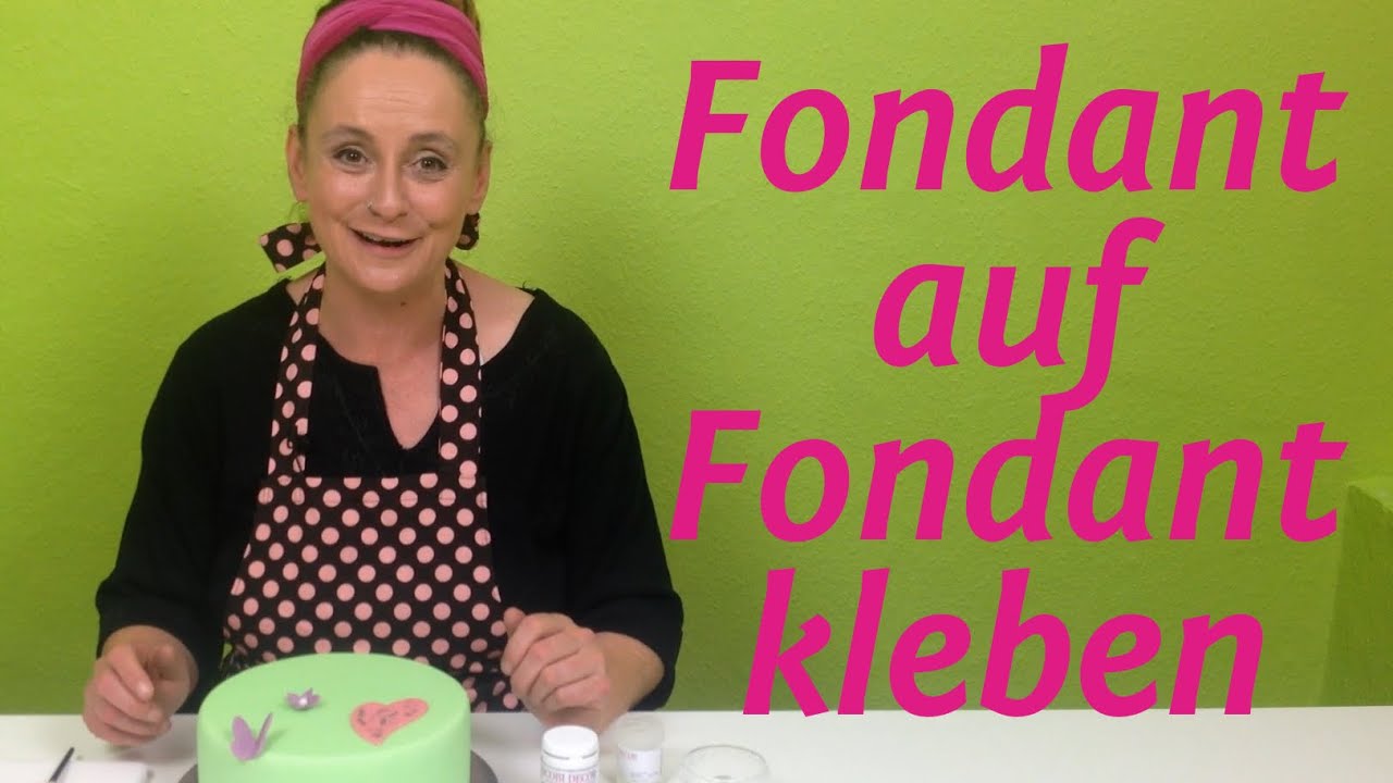 Womit Fondant auf Fondant kleben? - Fondant Deko kleben leicht gemacht