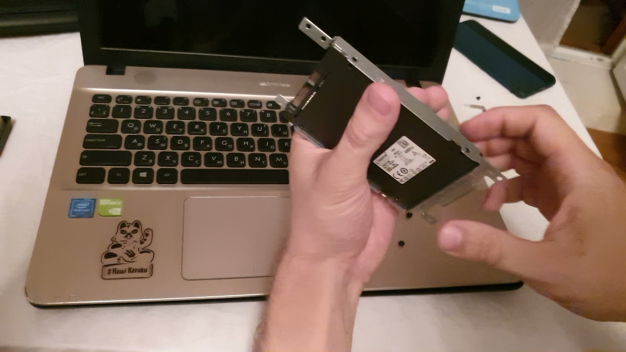 Установка SSD диска для ноутбука Asus