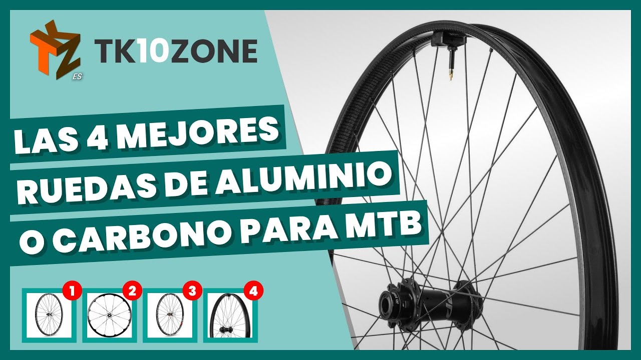 Las 4 mejores ruedas de aluminio o carbono para bicicleta MTB