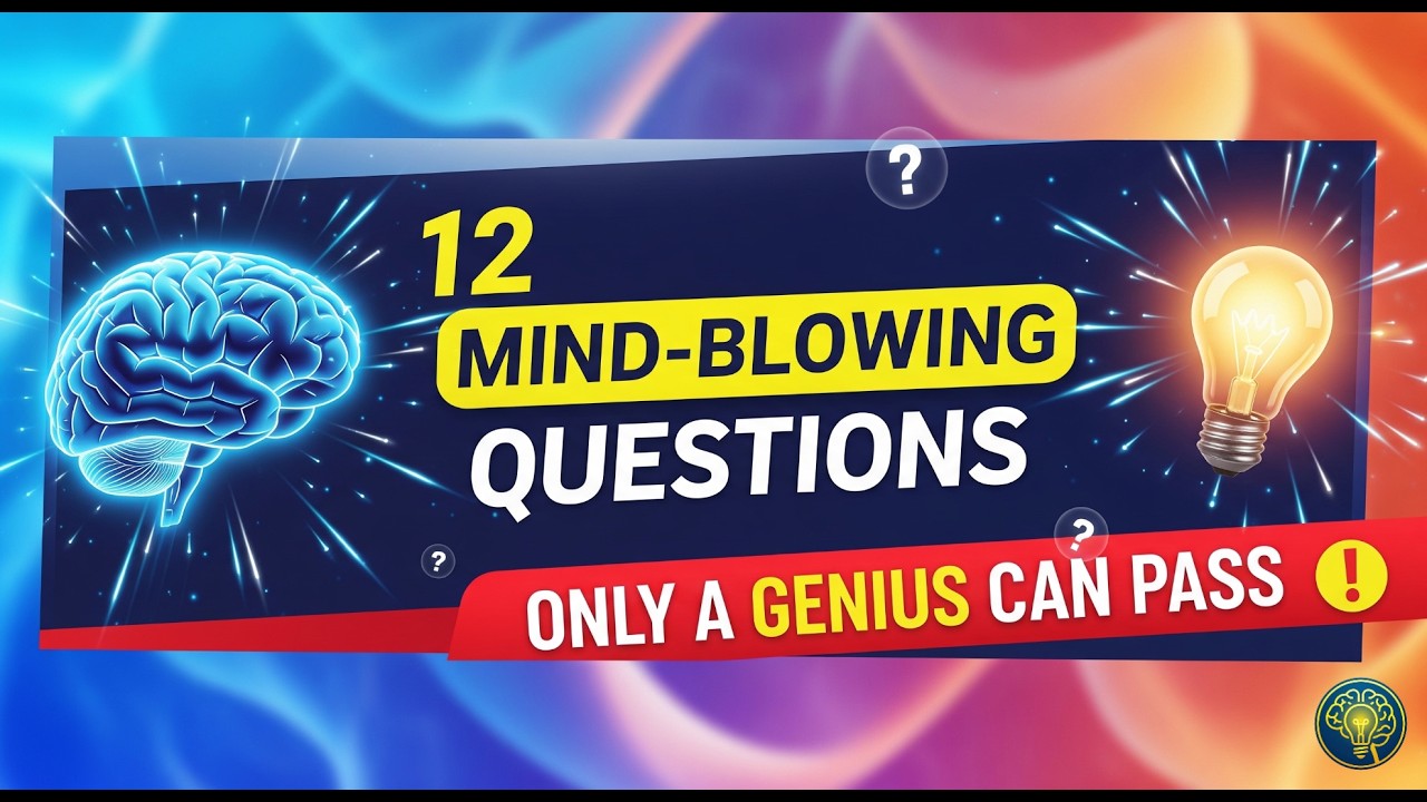 Only a Genius Can Answer All 12 Questions Correctly! 🧠