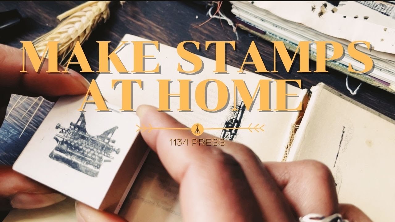 Easy Way to Make Stamps at Home | DIY Stamps | Journaling Inspiration