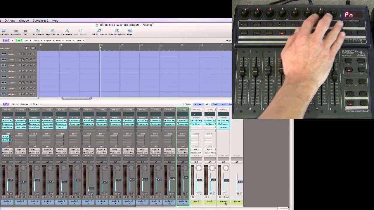 Behringer BCF2000 & Logic Pro user guide - 16/16