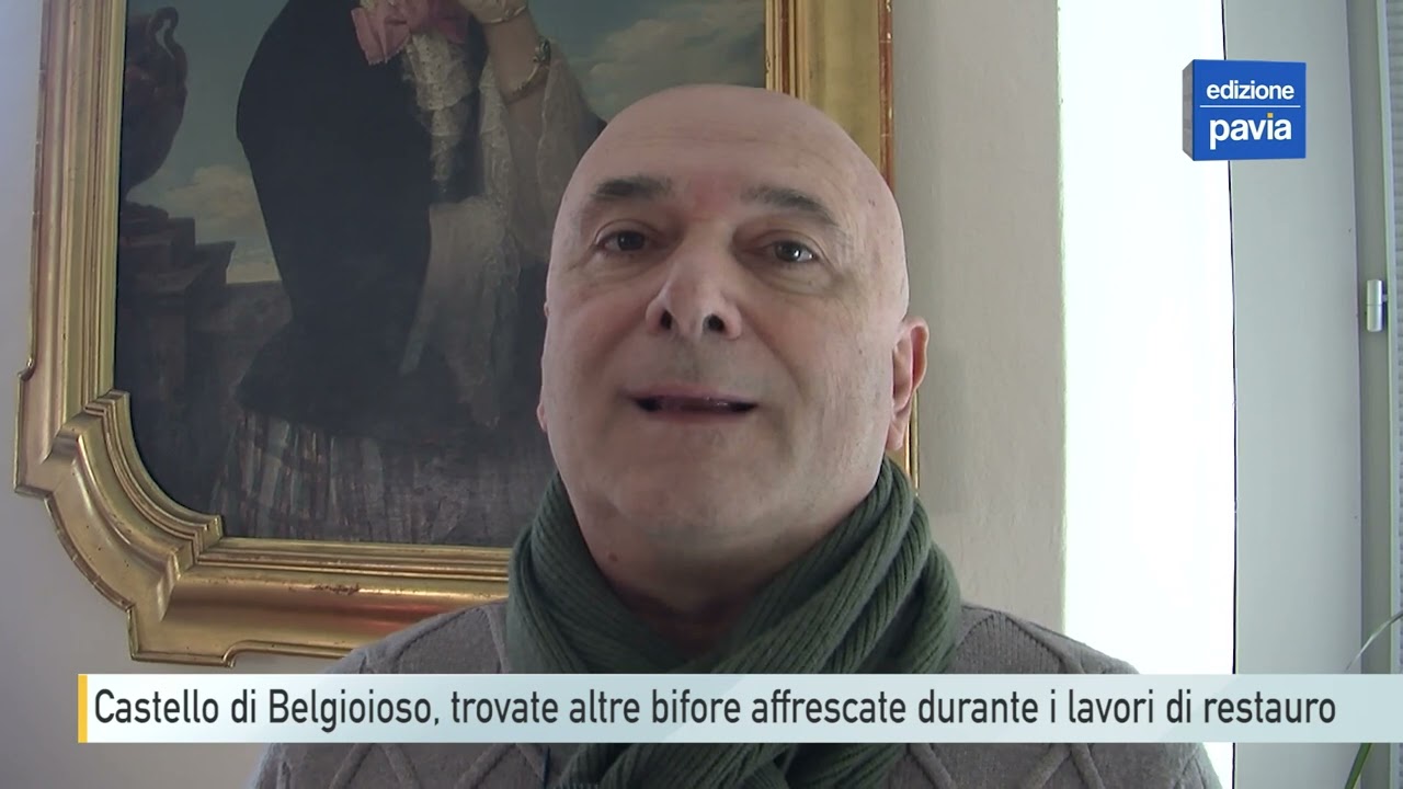 Castello di Belgioioso, trovate altre bifore affrescate durante i lavori di restauro