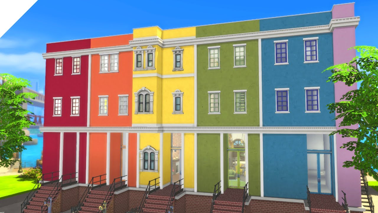 The Sims 4: Speed Build | Pride Townhouse Collab (CC Free)
