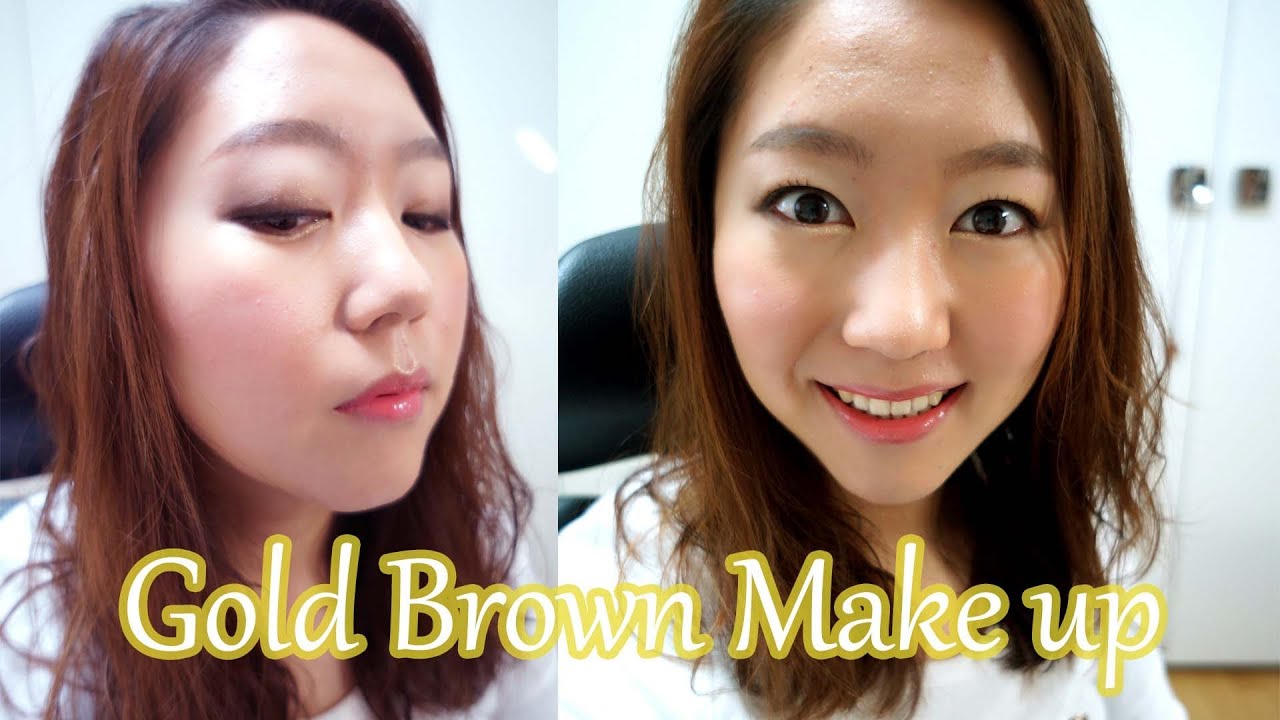 골드브라운메이크업/Gold Brown Make up!!