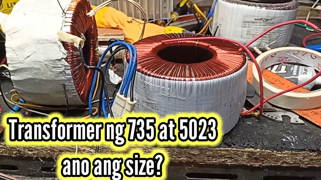 Ano ang size ng wire sa transformer ng Sakura 735 at 5023