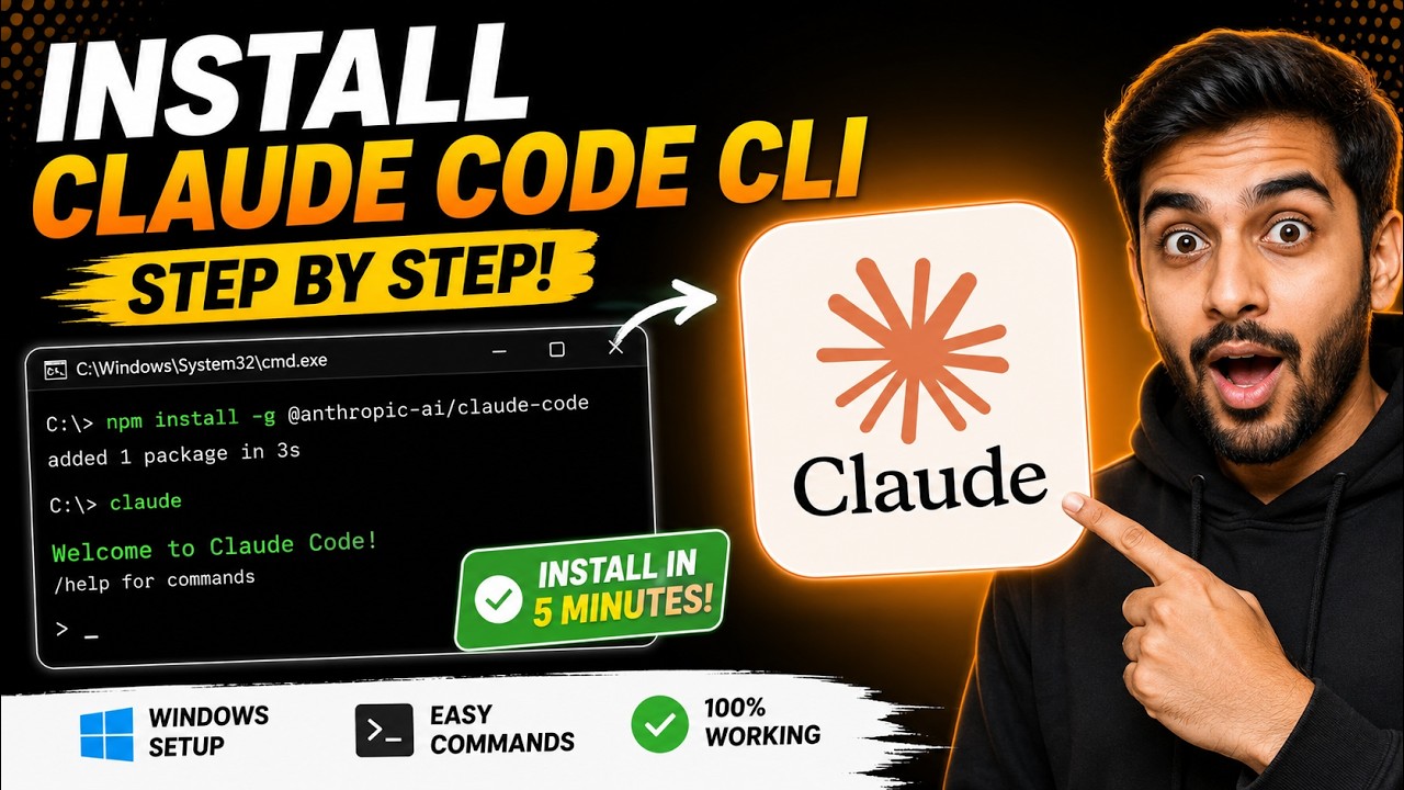 Урок 02: Простая установка Claude Code CLI | Полное руководство по настройке 2026
