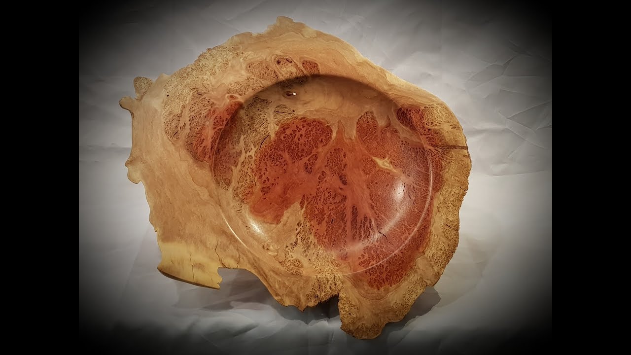 Woodturning - Mallee Burl Bowl for Yorkshire Grit at Makers Central