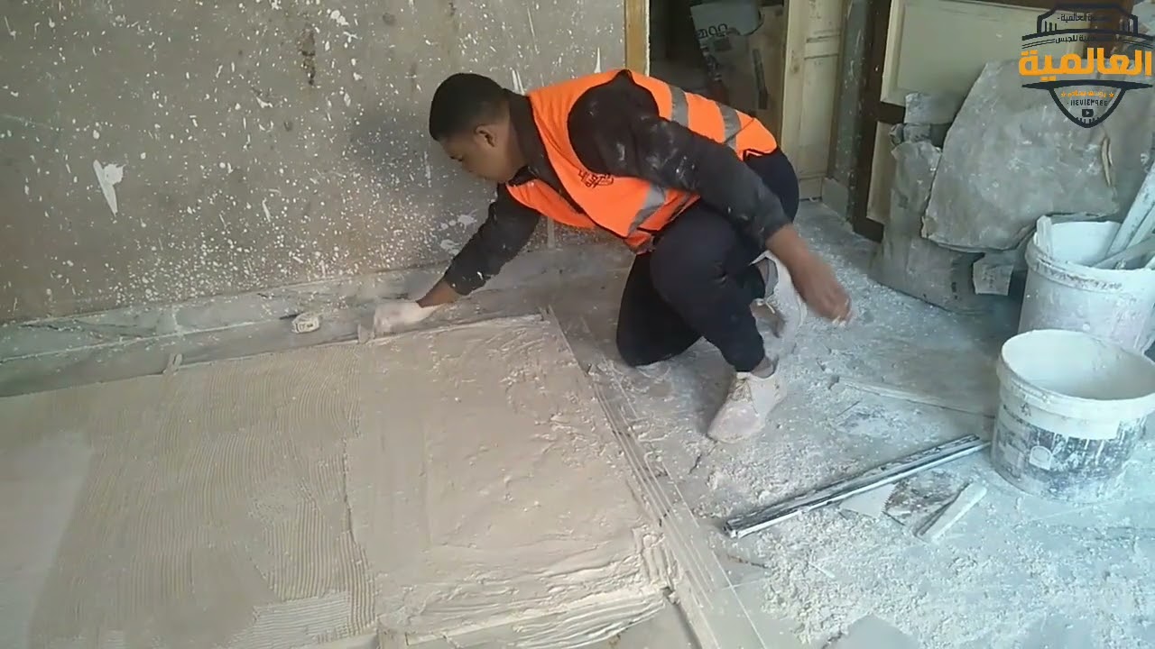 طريقه الصحيحه لصب البلاطات اللي هيركب عليه الليد بروفايل(الصناعية المبتدئه)