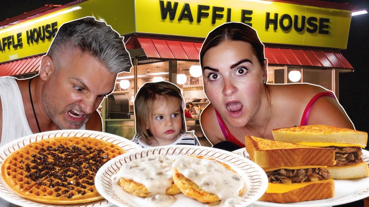 Brits Try [WAFFLE HOUSE] For The First Time! *LAST VLOG*  :(