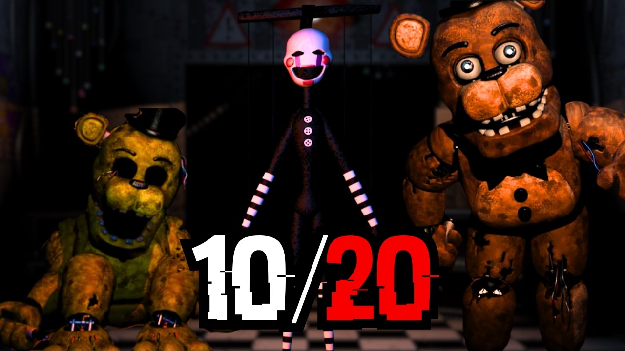 Five Nights At Freddy's 2 Golden Freddy 10/20 mode Completion