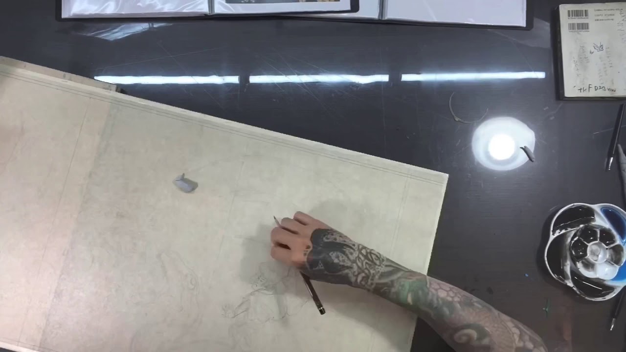 浮世絵の描き方　大蛇丸 自来也 綱手姫