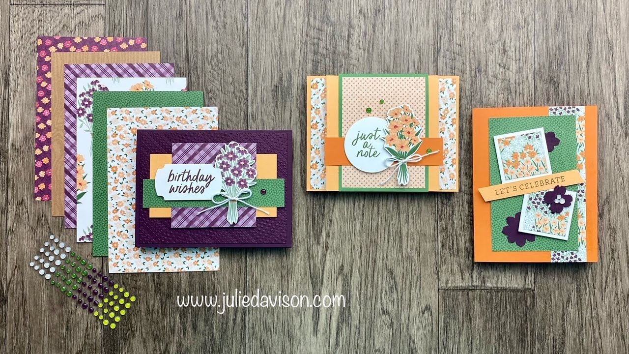 FREE CLASS! 3 Summer Cards with Stampin' Up! To Market DSP | July 2024 Bonus Project Kit