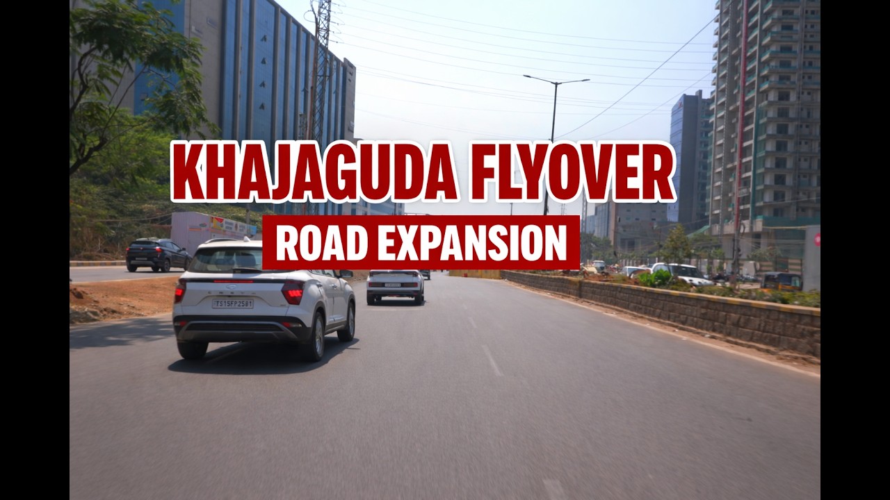 KHAJAGUDA FLYOVER UPDATE | Road Expansion Changing Hyderabad Skyline 2026 #hyderabad  #construction