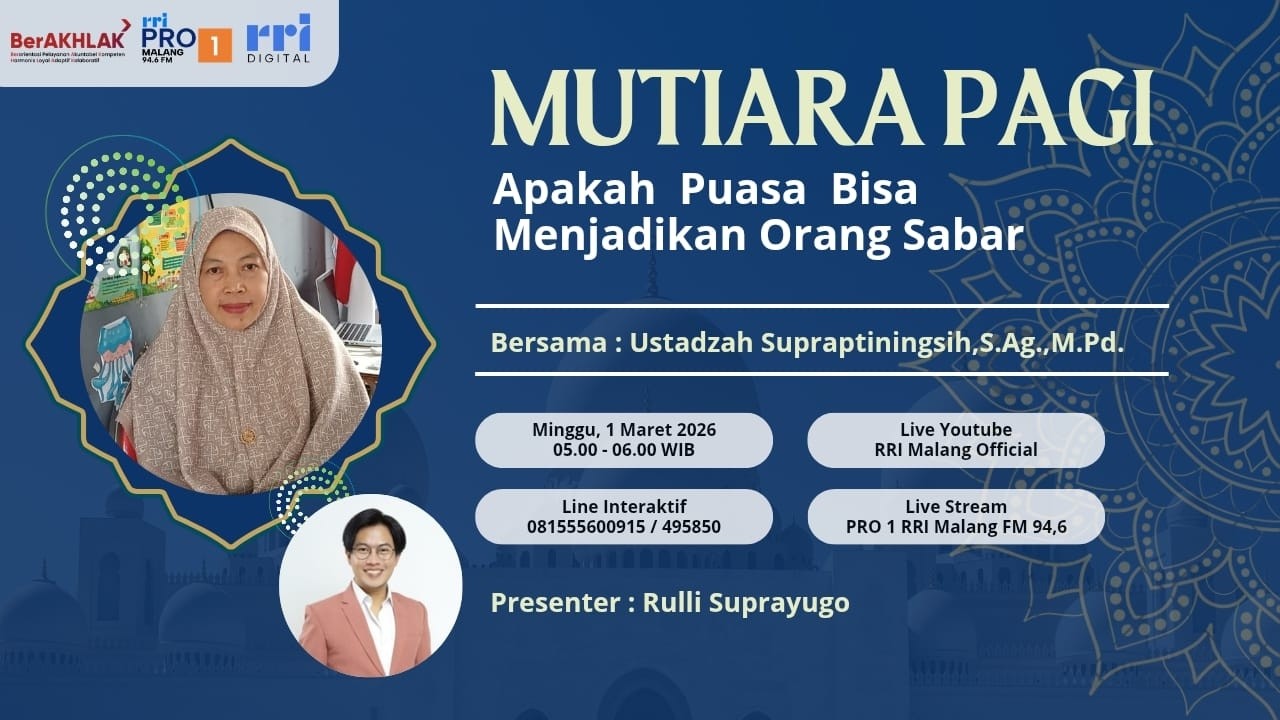MUTIARA PAGI - Apakah Puasa Bisa Menjadikan Orang Sabar