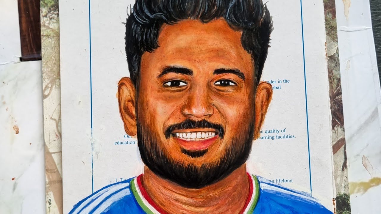 Sanju Samson Acrylic Painting ❤️✨ @the_artholiArt