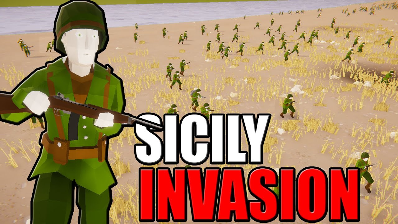 US Army Sicily BEACH INVASION! - Total Tank Simulator