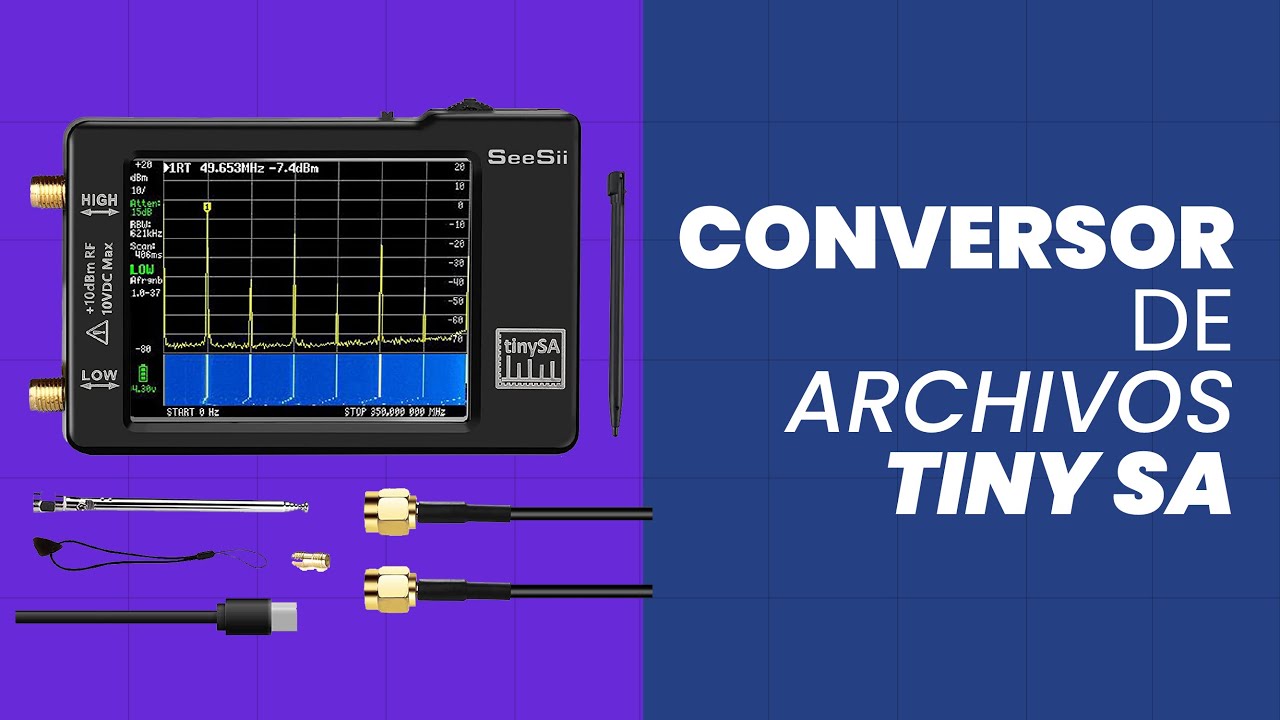 VER VIDEO ACTUALIZADO - Convertir TinySA a Workbench de Shure - Analizador de espectro