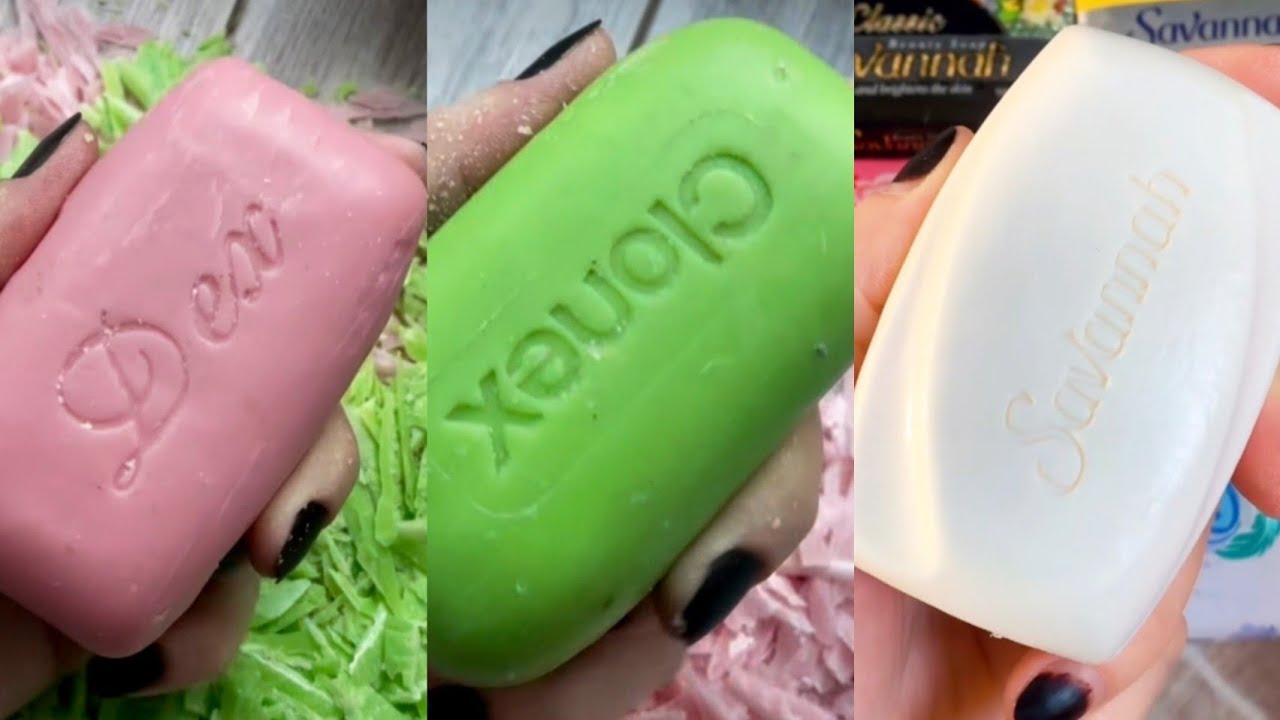 Satisfying Dry Soap Cutting Relaxation Asmr 🧼 #asmrsoap #soapcarving #crunchy 