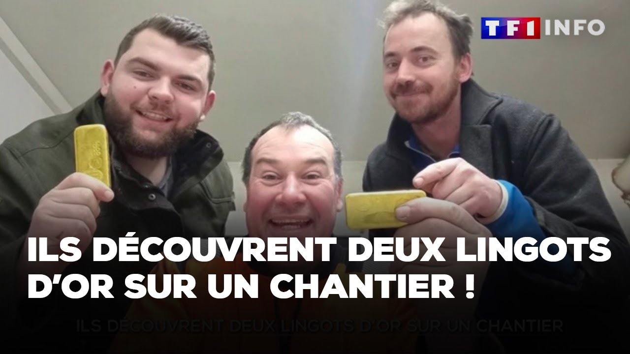 Ils d&eacute;couvrent deux lingots d'or sur un chantier !｜TF1 INFO