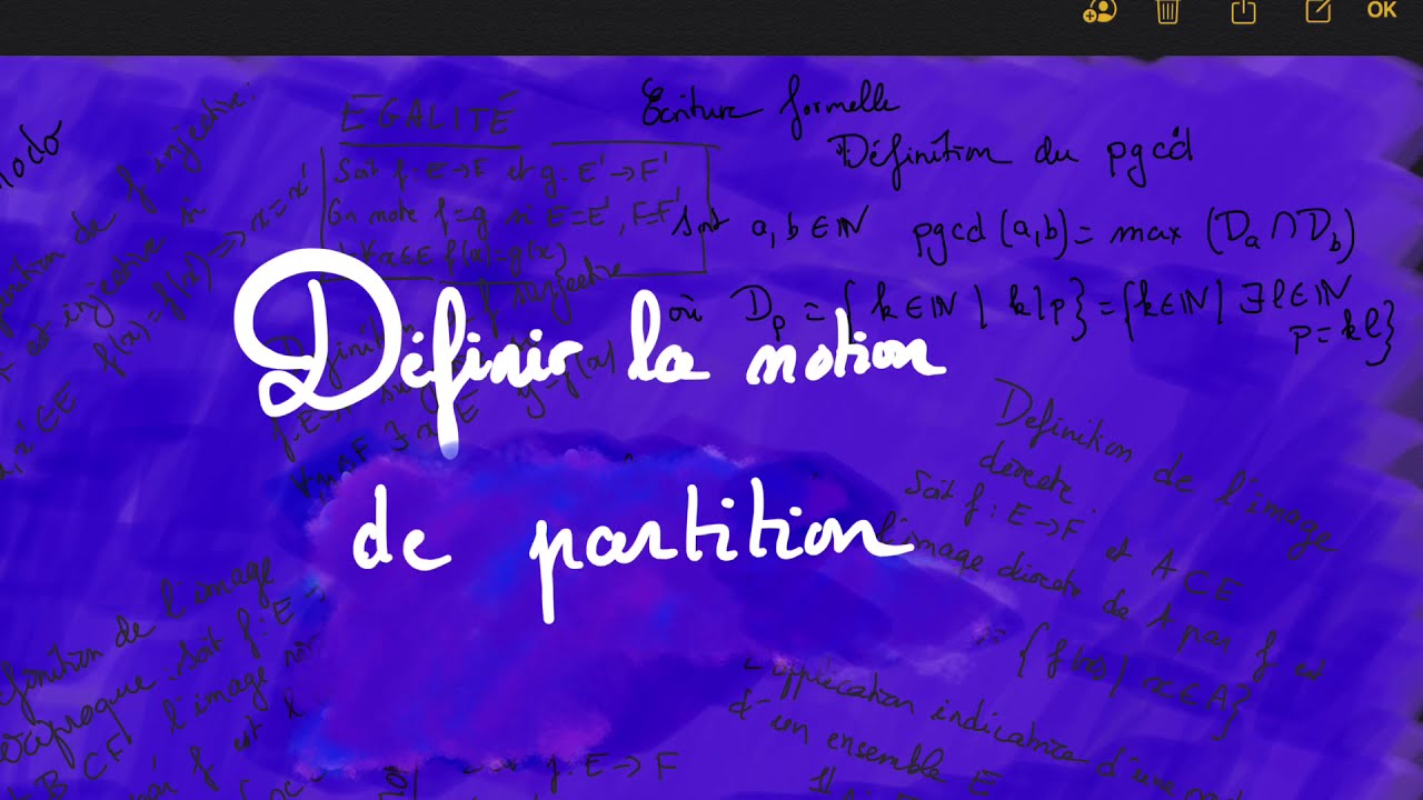 Chapitre 1 - Notion - partition