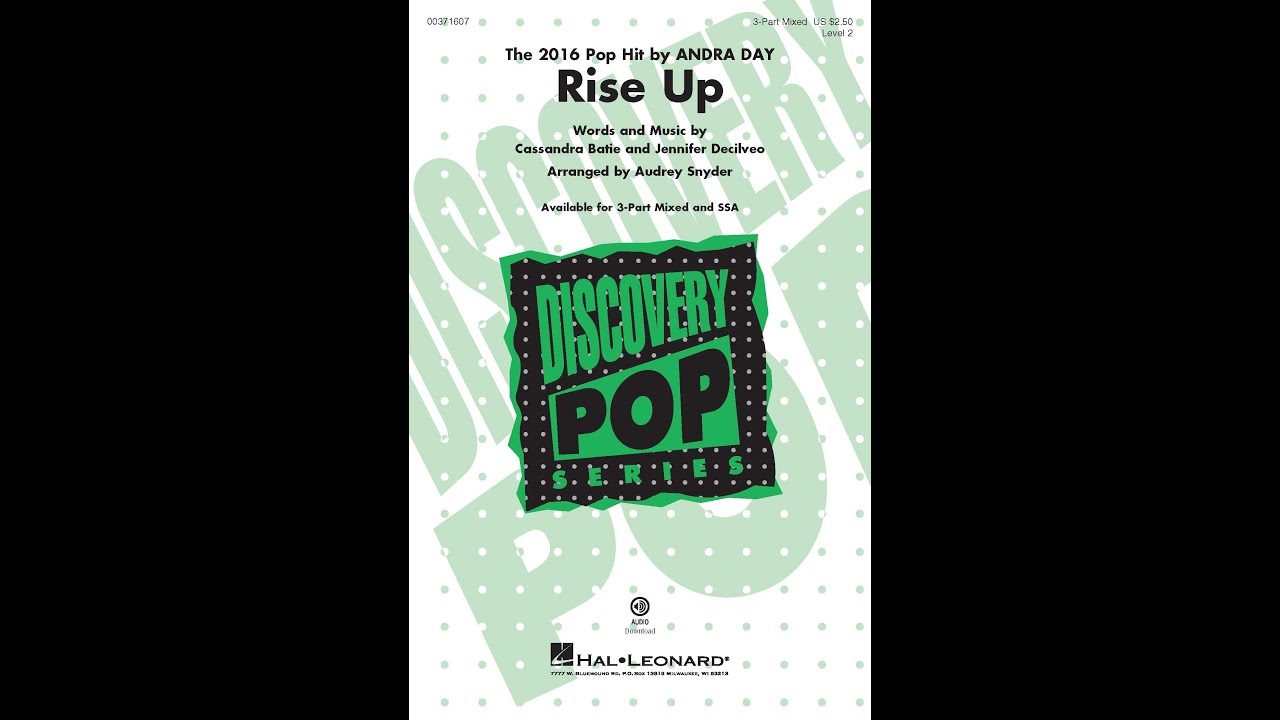 Rise Up (3-Part Mixed Choir) - Arranged by Audrey Snyder