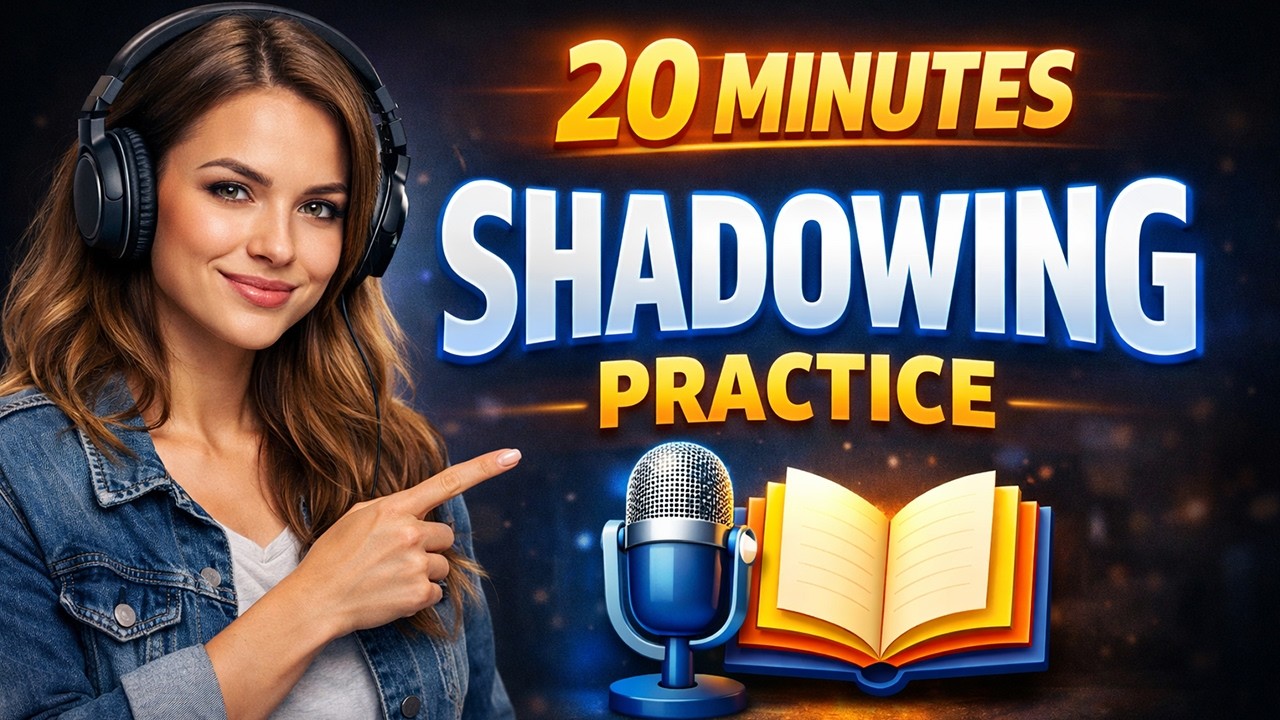 20 Minutes Speaking & Shadowing Practice | Easy English Speaking Practice