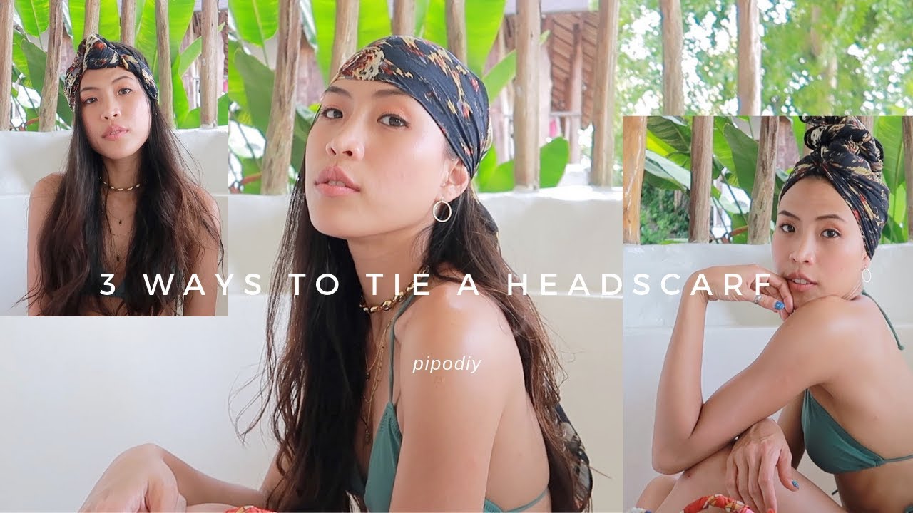 สอนโพกผ้าง่ายๆ  | 3 ways to tie a headscarf