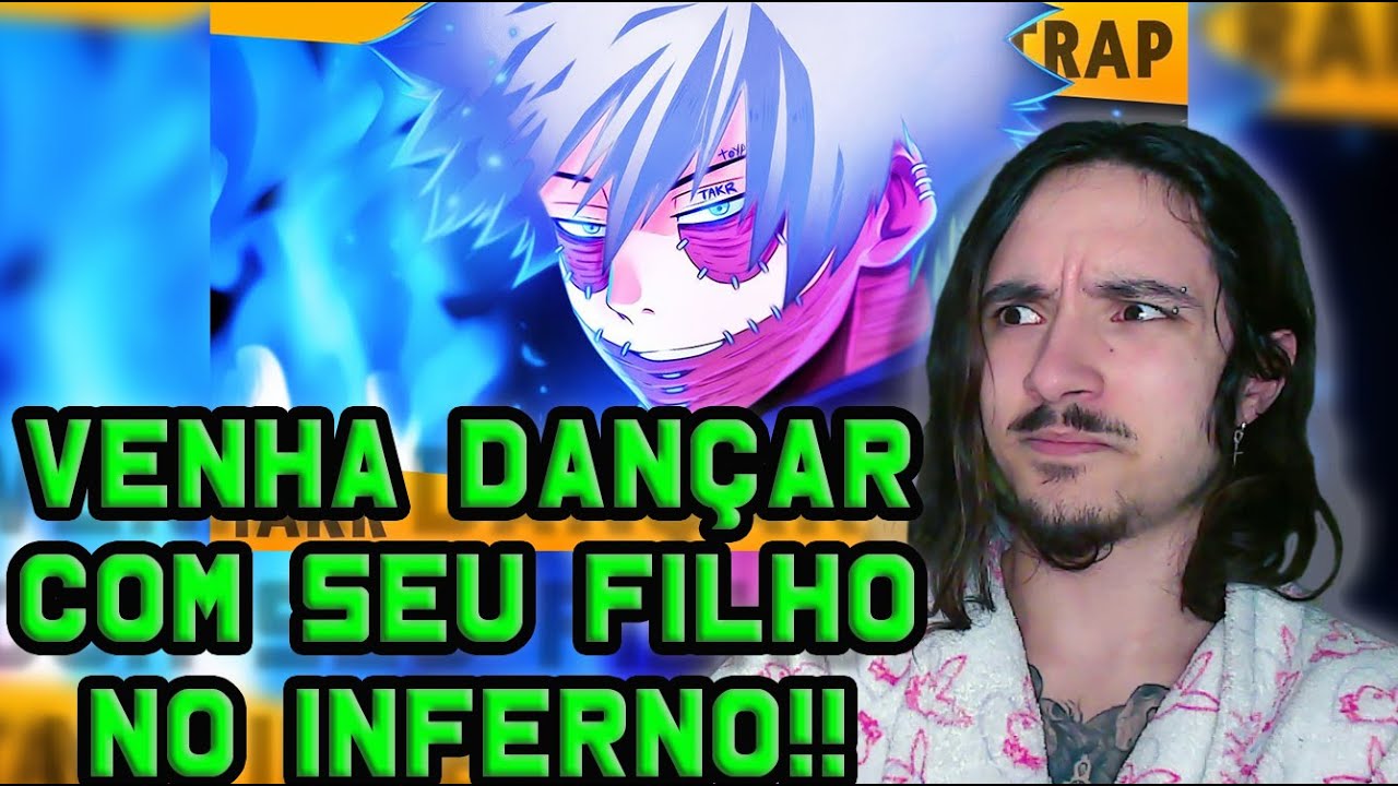 (MUITO PESADO!) REAGINDO ao Rap do Dabi (Boku no Hero) - CHAMAS AZUIS | Takeru | REACT |  NaiReact