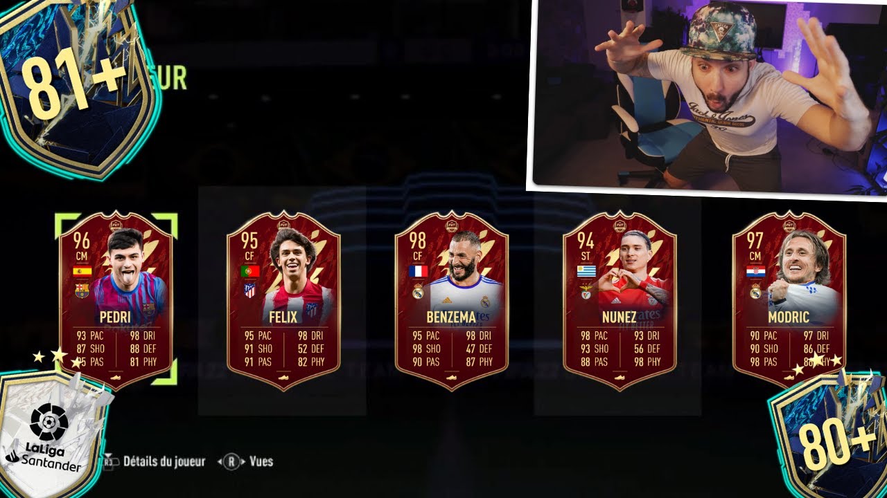 J'OUVRE X20 PACK 81X7 LIGA ( & MES RECOMPENSES FUT CHAMPIONS ) ! FIFA 22