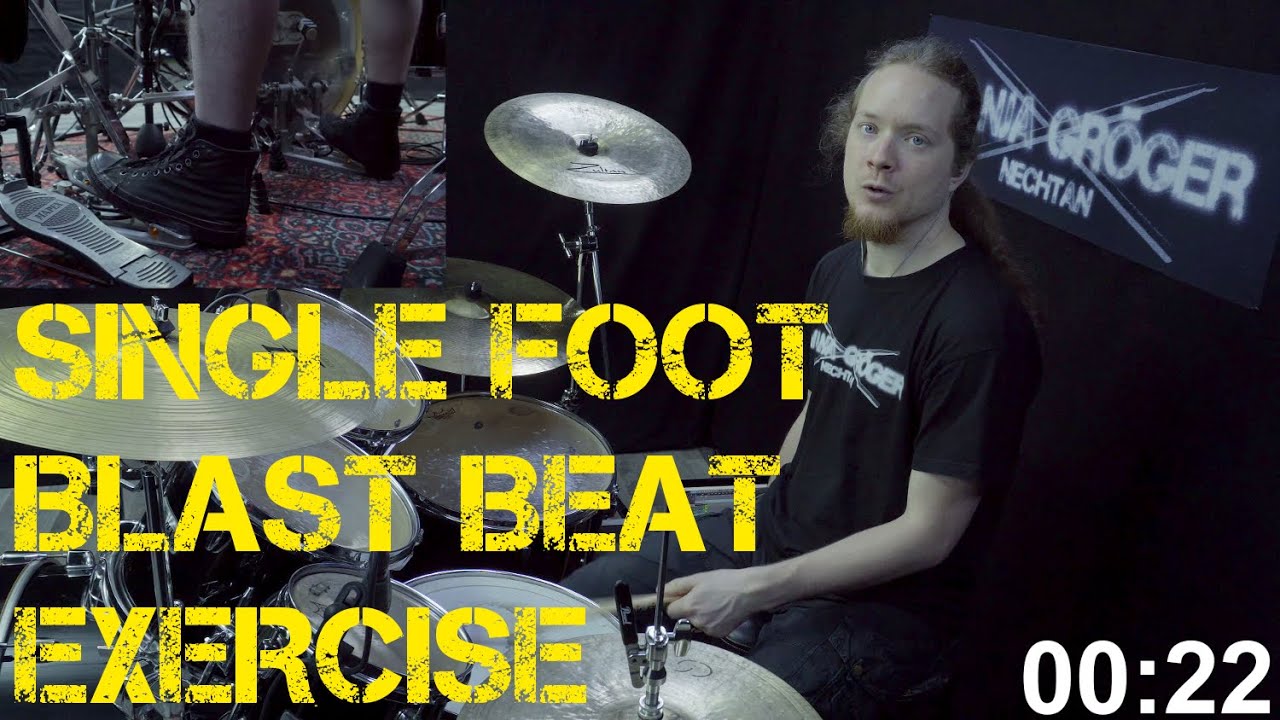 Single Foot Blast Beats Exercise - This makes your blast beats tight and precise!