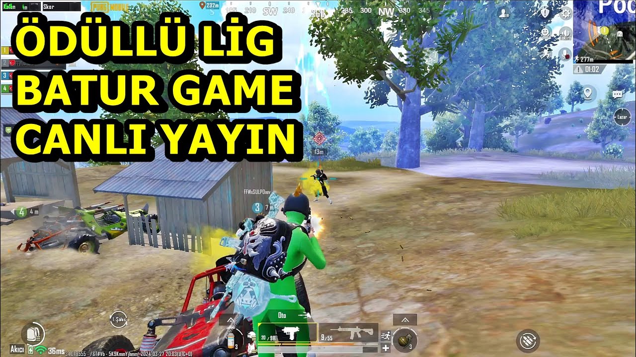 ÖDÜLLÜ LİG FFW TEAM FFW BATUR  PUBG MOBİLE