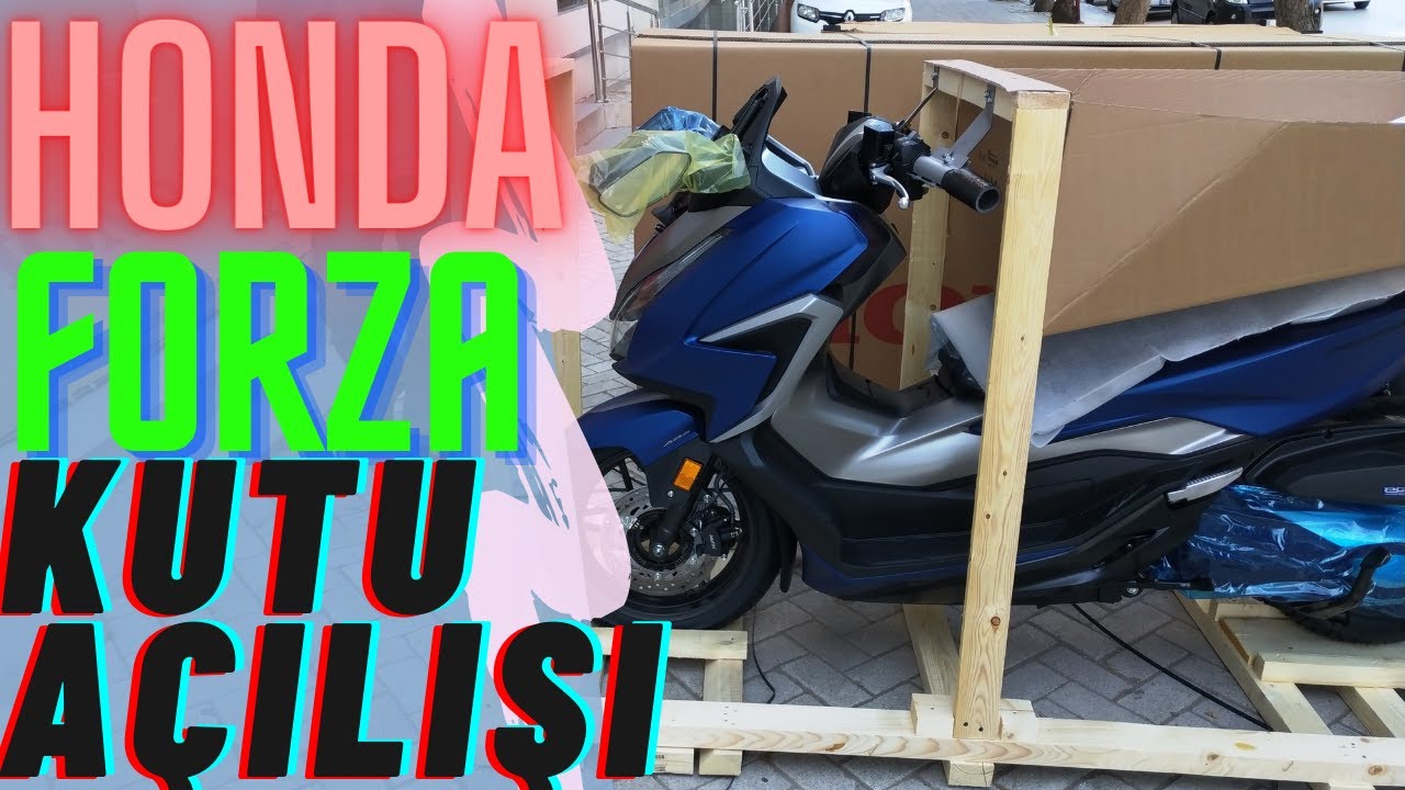 Bayi den Sıfır km Honda FORZA Çıkarıyoruz..! Yeni Motosiklet Kutu Açılışı.! #hondaforza250