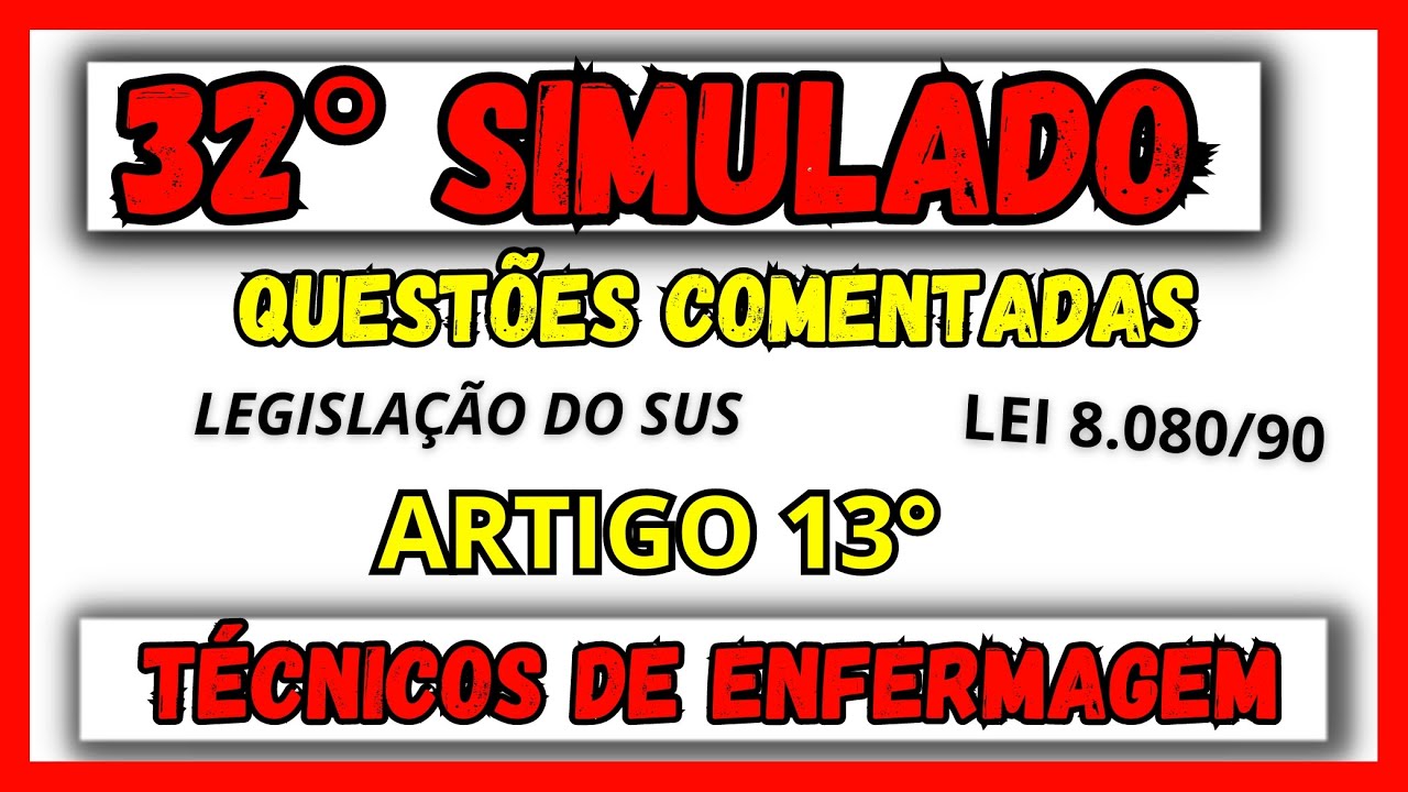 ✴️Lei N° 8.080/90 - Artigo 14° teoria + questões sobre comissões permanentes e educação continuada