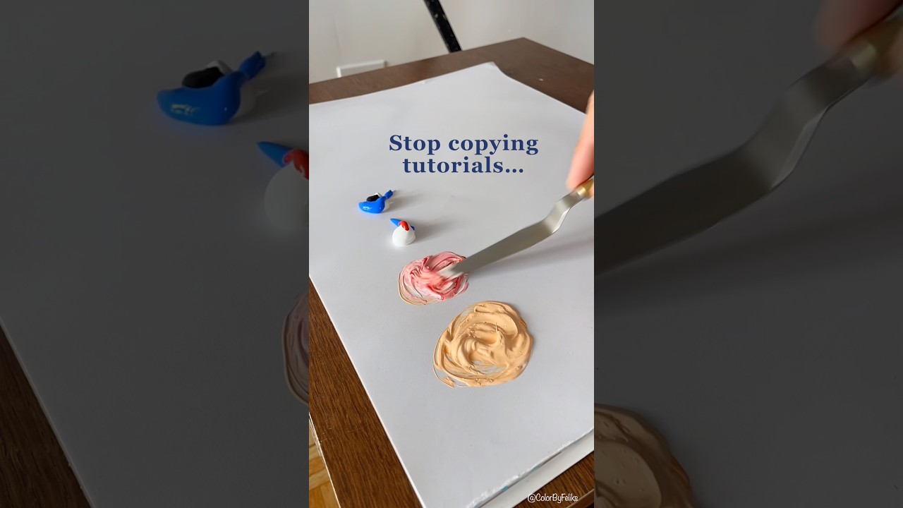 Stop copying tutorials! 🎨 Comment BLEND to get started 🖌️ #acrylicpainting #painting #art