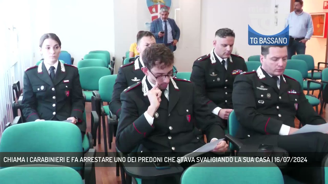 CHIAMA I CARABINIERI E FA ARRESTARE UNO DEI PREDONI CHE STAVA SVALIGIANDO LA SUA CASA | 16/07/2024