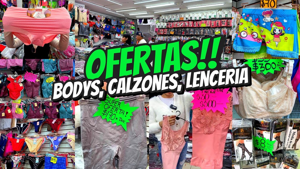 OFERTAS!! 😲 La Tienda del CALZÓN 🤑 Lencería, Bodys, Fajas, Calzones, Pantimedias | Cerca Lagunilla