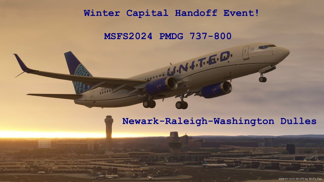 PMDG 737-800 FS2024 | Real World Commercial Pilot | EWR-RDU-IAD