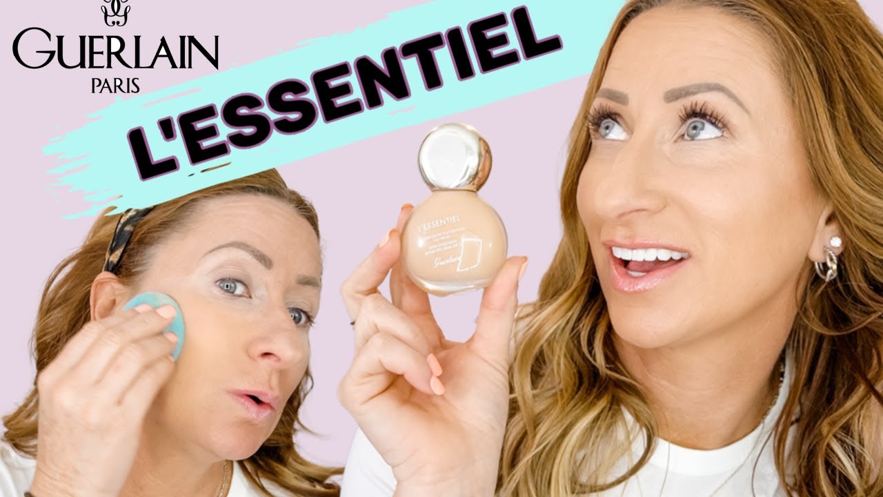 WEAR TEST New Guerlain L'ESSENTIEL NATURAL GLOW FOUNDATION Over 40 (Combination Skin)
