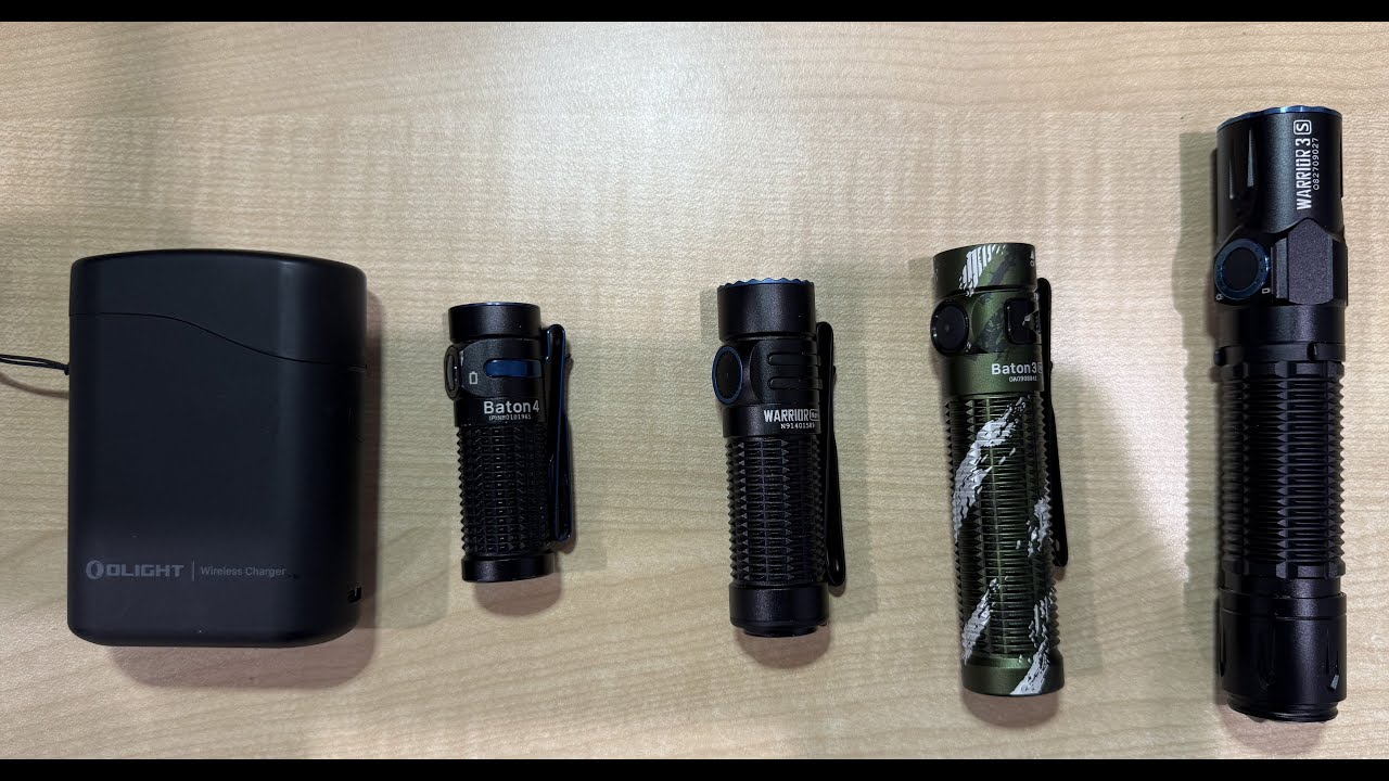 Comparing Olight Baton 3, Baton 4, Warrior Nano, Warrior 3s