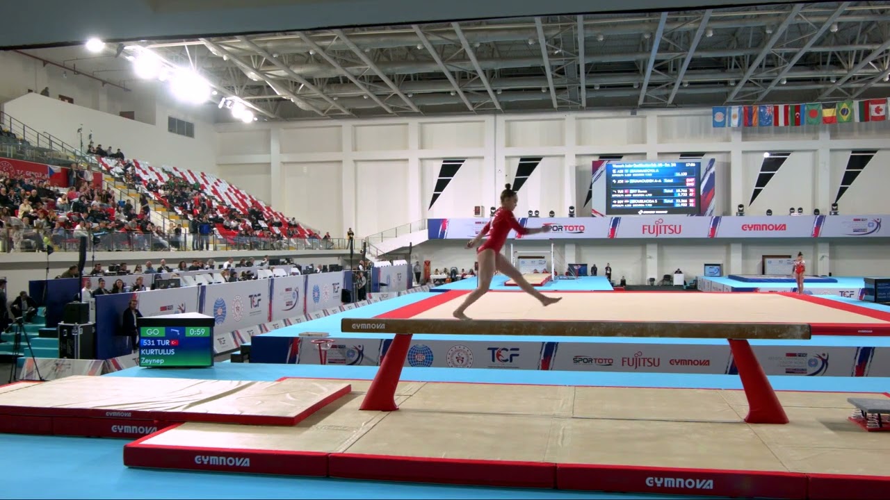 KURTULUS Zeynep (TUR) - 2023 Artistic Junior Worlds - Qualifications Balance Beam