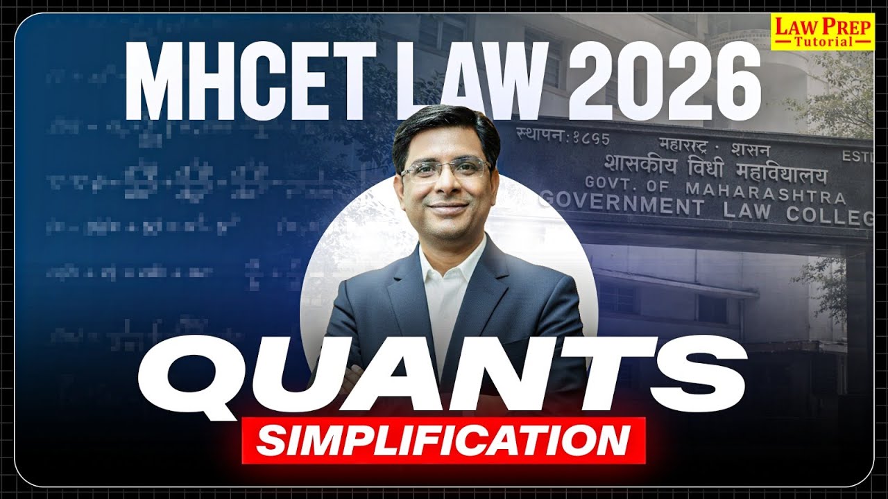 MHCET Law 2026 Maths: Simplification Tricks | VBODMAS & Fractions (For Non-Maths Students)