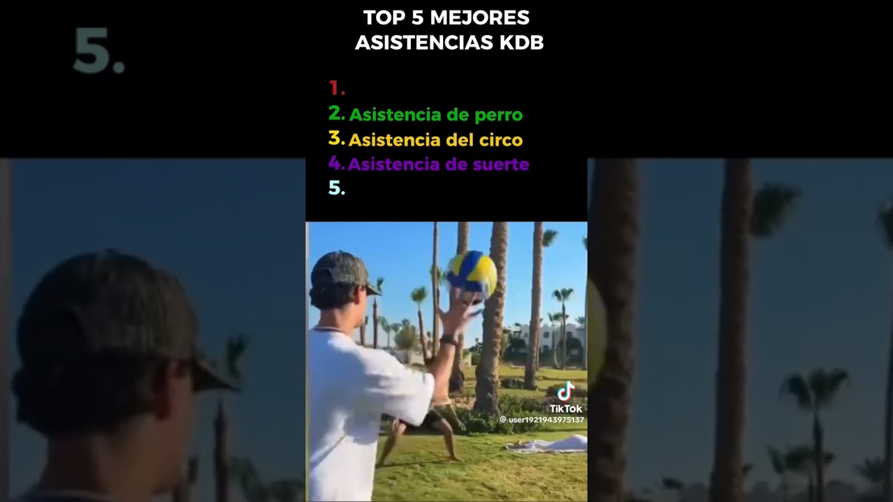 Top 5 mejores asistencias😶