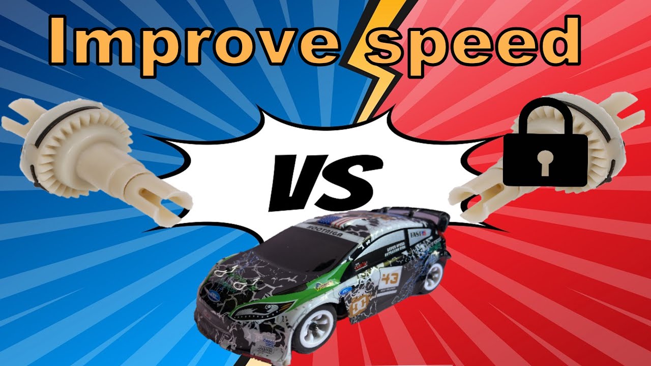 WLToys K989, 284131 will it be faster with a locked front differential?