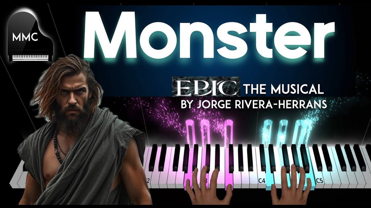 Monster by Jorge Rivera-Herrans - EPIC THE MUSICAL  piano cover + sheet music