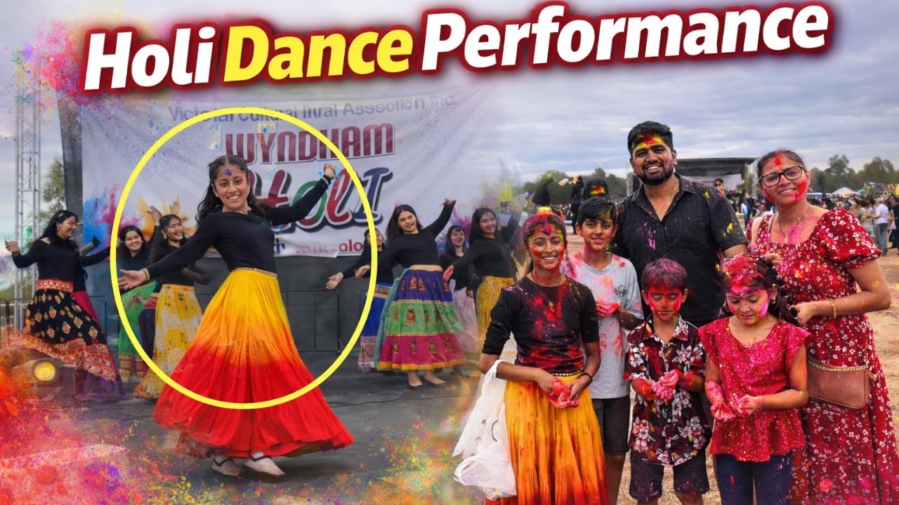 OUR DANCE PERFORMANCE ON STAGE FOR HOLI | DESI DANCE IN AUSTRALIA |