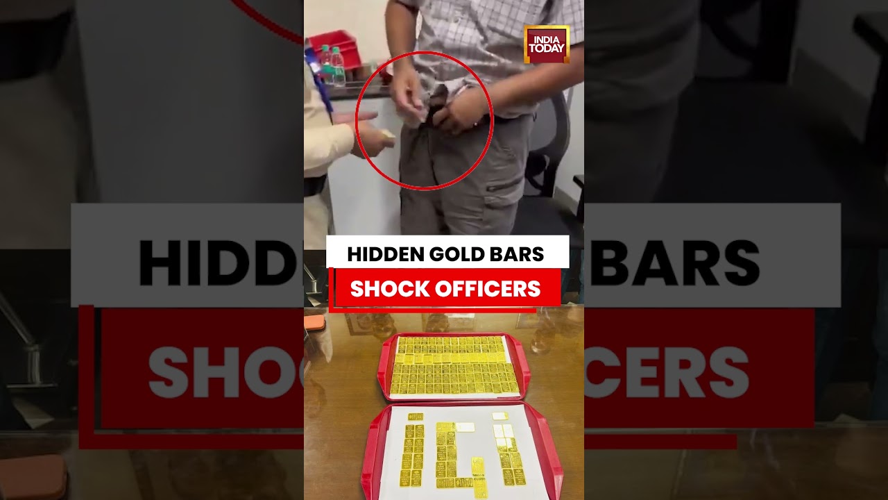 VIRAL VIDEO | Hidden Gold Bars Shock Customs Officers at IGI Airport #viral #igiairport #customs