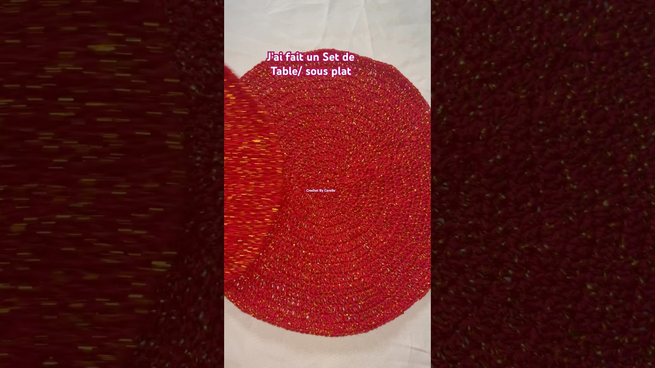 #setdetable au crochet 🧶 #sousplatemcroche #handmade #sousplat #sousplataucrochet #selbstgemachtes
